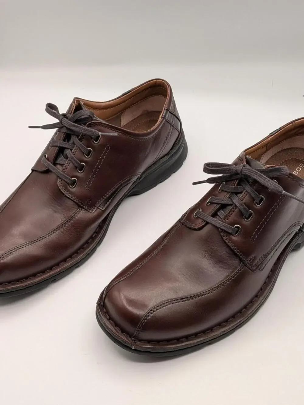 Bostonian Size 11M Chestnut Leather Narrate Walk Oxford Lace Up Dress Shoes